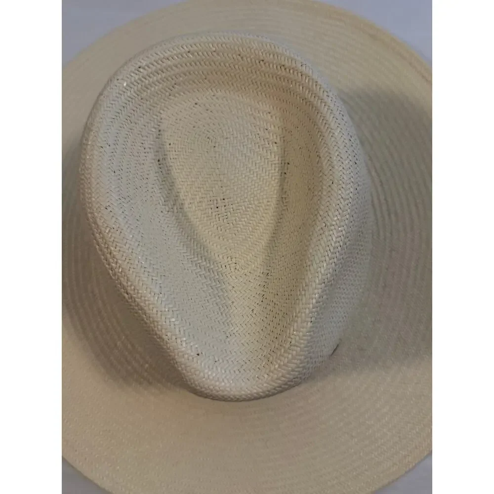 Wyeth Remy Straw Fedora in Cream with Floral / Hawaiian embroidered band